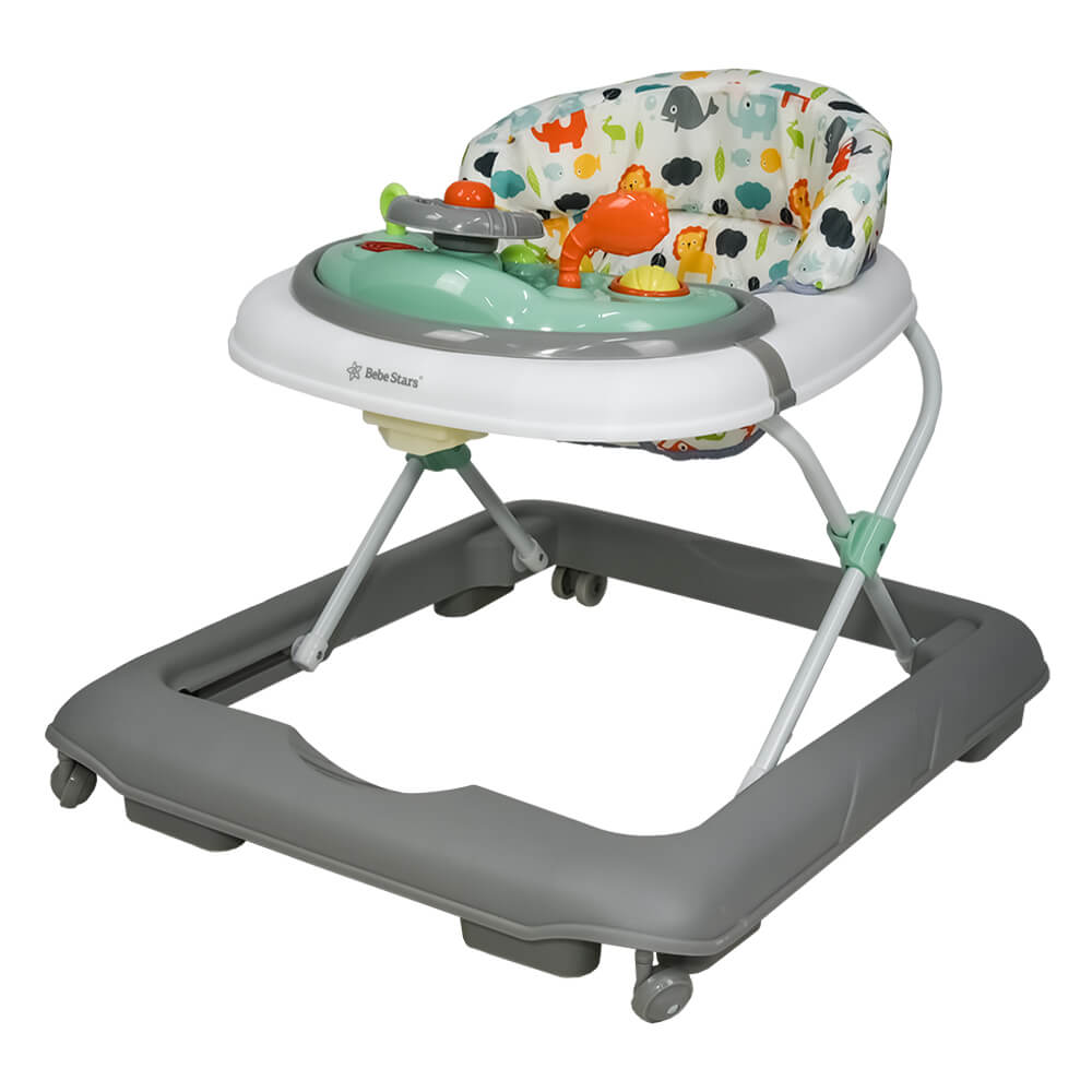 BEBE STARS Στράτα Περπατούρα Zoo Grey (6+ μηνών)