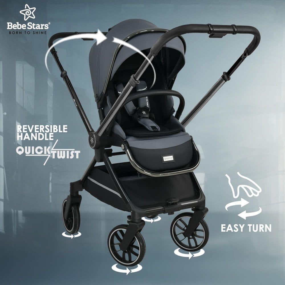 BEBE STARS Καρότσι 2 Σε 1 Mirage Olive