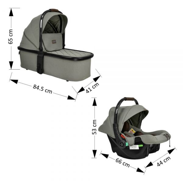 BEBE STARS Καρότσι 3 Σε 1 Mirage Olive