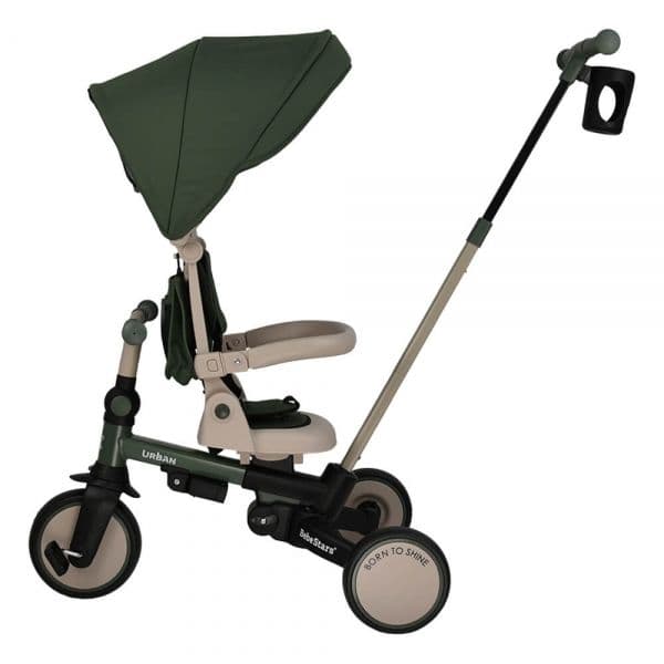 BEBE STARS Παιδικό Τρίκυκλο Ποδήλατο Ισορροπίας Urban 7in1 Forest Green (12+ μηνών)