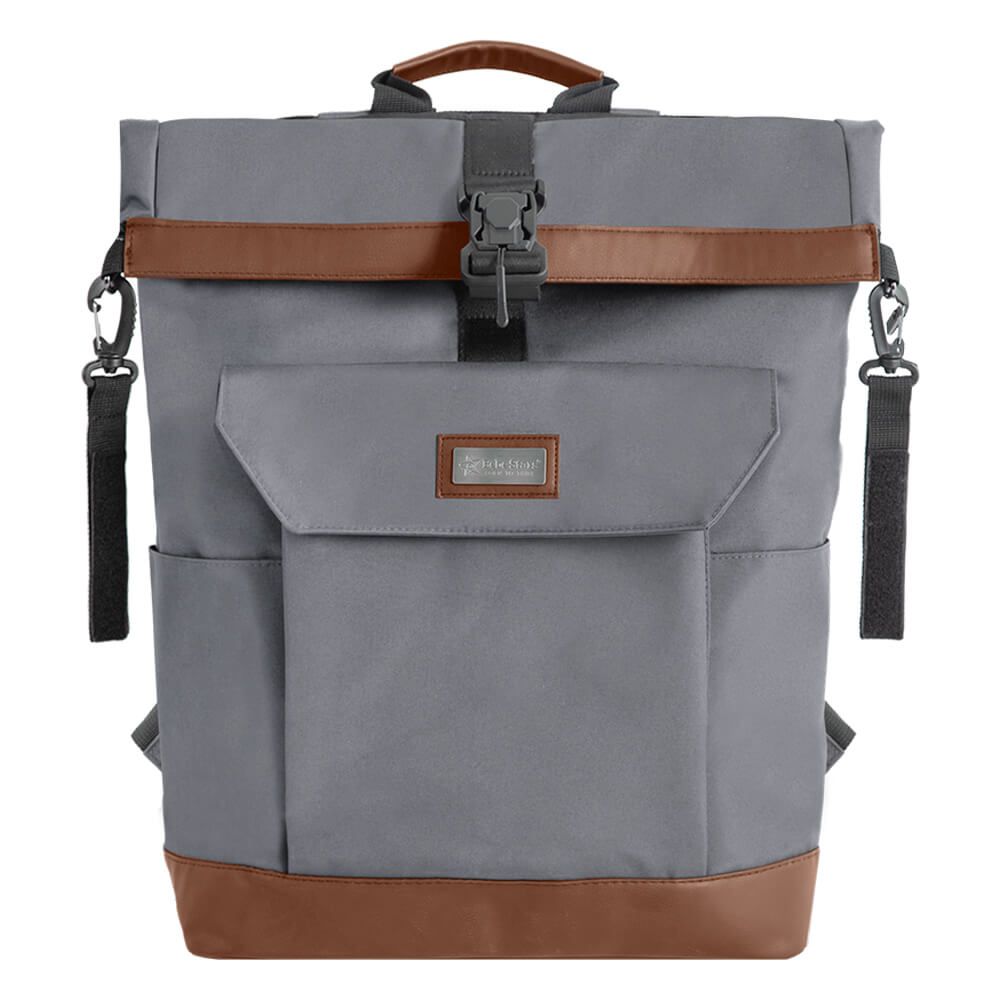 BEBE STARS Τσάντα Πλάτης Με Αλλαξιέρα Grey-Brown