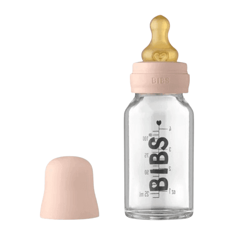 BIBS Γυάλινο Μπιμπερό Blush 110ml (0+ μηνών)