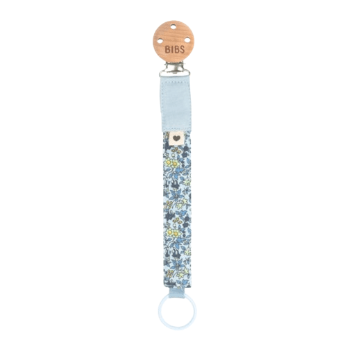 BIBS x LIBERTY Κλιπ Πιπίλας Paci Braid Chamomile Lawn Baby Blue