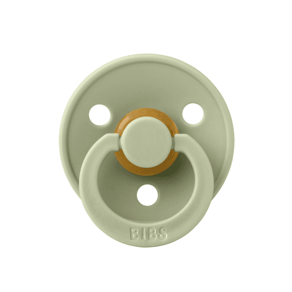 BIBS Στρογγυλή Πιπίλα Latex Colour Sage (18+ μηνών)