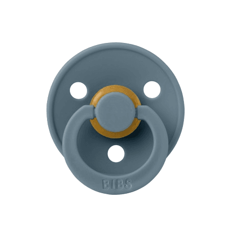BIBS Στρογγυλή Πιπίλα Latex Colour Petrol (6-18 μηνών)