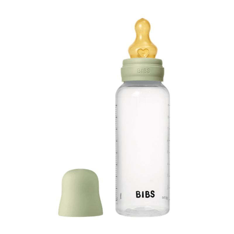 BIBS Πλαστικό Μπιμπερό Latex Medium Flow Sage 270ml (2+ μηνών)