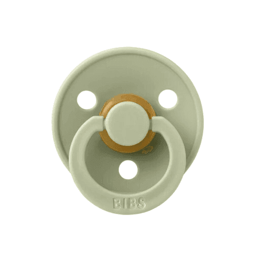 BIBS Στρογγυλή Πιπίλα Latex Colour Sage (0-6 μηνών)