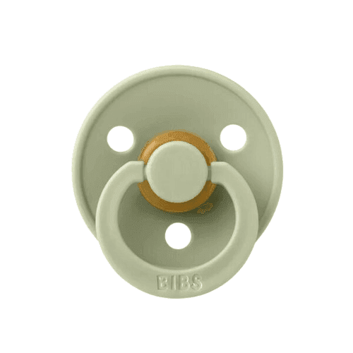 BIBS Στρογγυλή Πιπίλα Latex Colour Sage (0-6 μηνών)