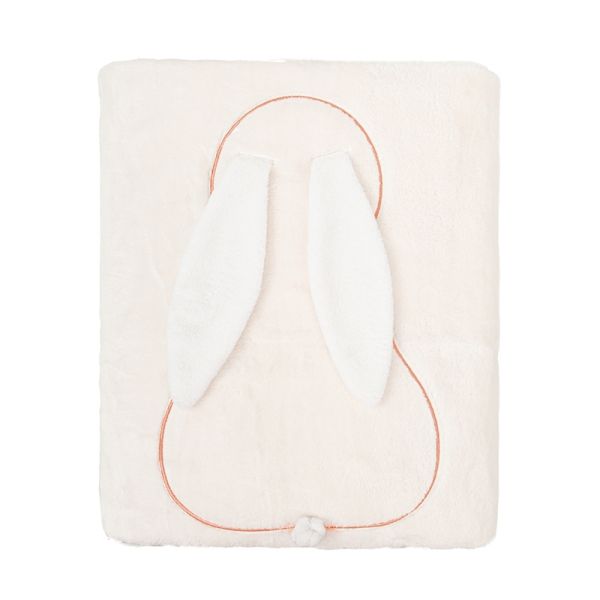 BIMBIDREAMS Βελουτέ Κουβέρτα Κούνιας Bunny Ears Microline Pink (110×140cm)
