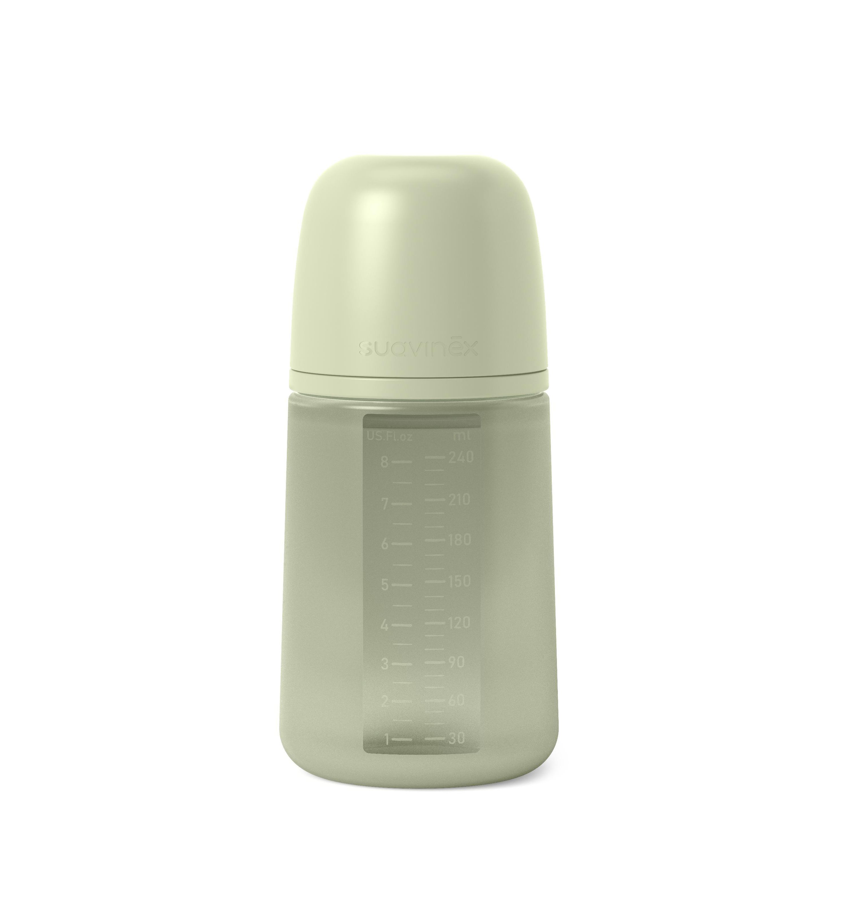 SUAVINEX Μπιμπερό Όλο Σιλικόνη Με Θηλή Σιλικόνης SX-Pro Physio Green 240ml (3+ μηνών)