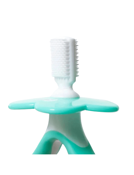 BRUSH BABY Βρεφική Οδοντόβουρτσα & Μασητικό Μασελάκι Σιλικόνης (0-18 μηνών)