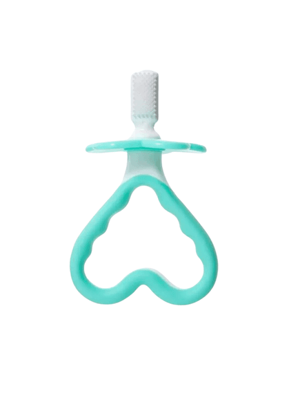 BRUSH BABY Βρεφική Οδοντόβουρτσα & Μασητικό Μασελάκι Σιλικόνης (0-18 μηνών)