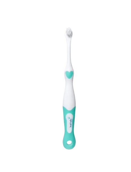 BRUSH BABY Βρεφική Οδοντόβουρτσα & Μασητικό Μασελάκι Σιλικόνης (0-18 μηνών)
