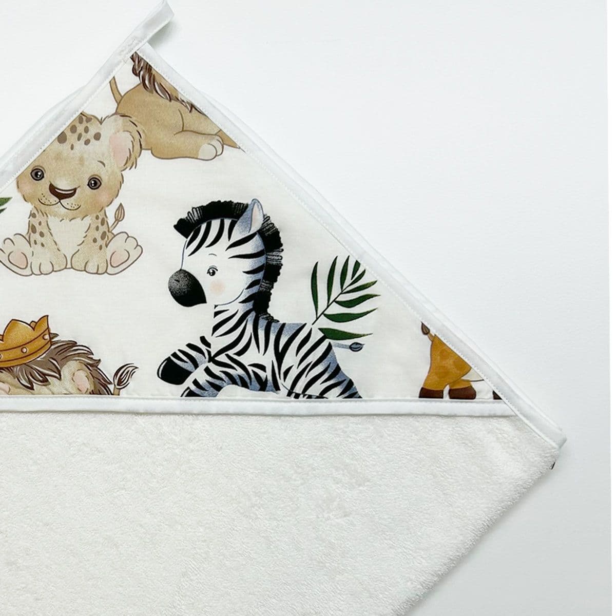 BUNNY BEBE Βρεφικό Μπουρνούζι Κάπα Ζωάκια Της Ζούγκλας