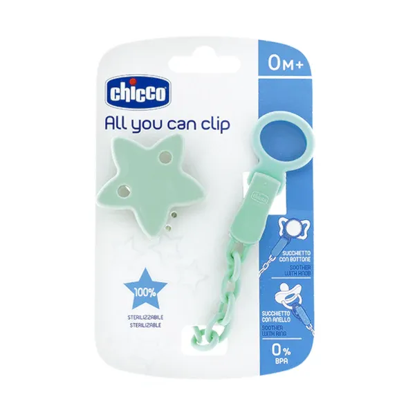 CHICCO Κλιπ Αλυσίδα Πιπίλας Αστεράκι