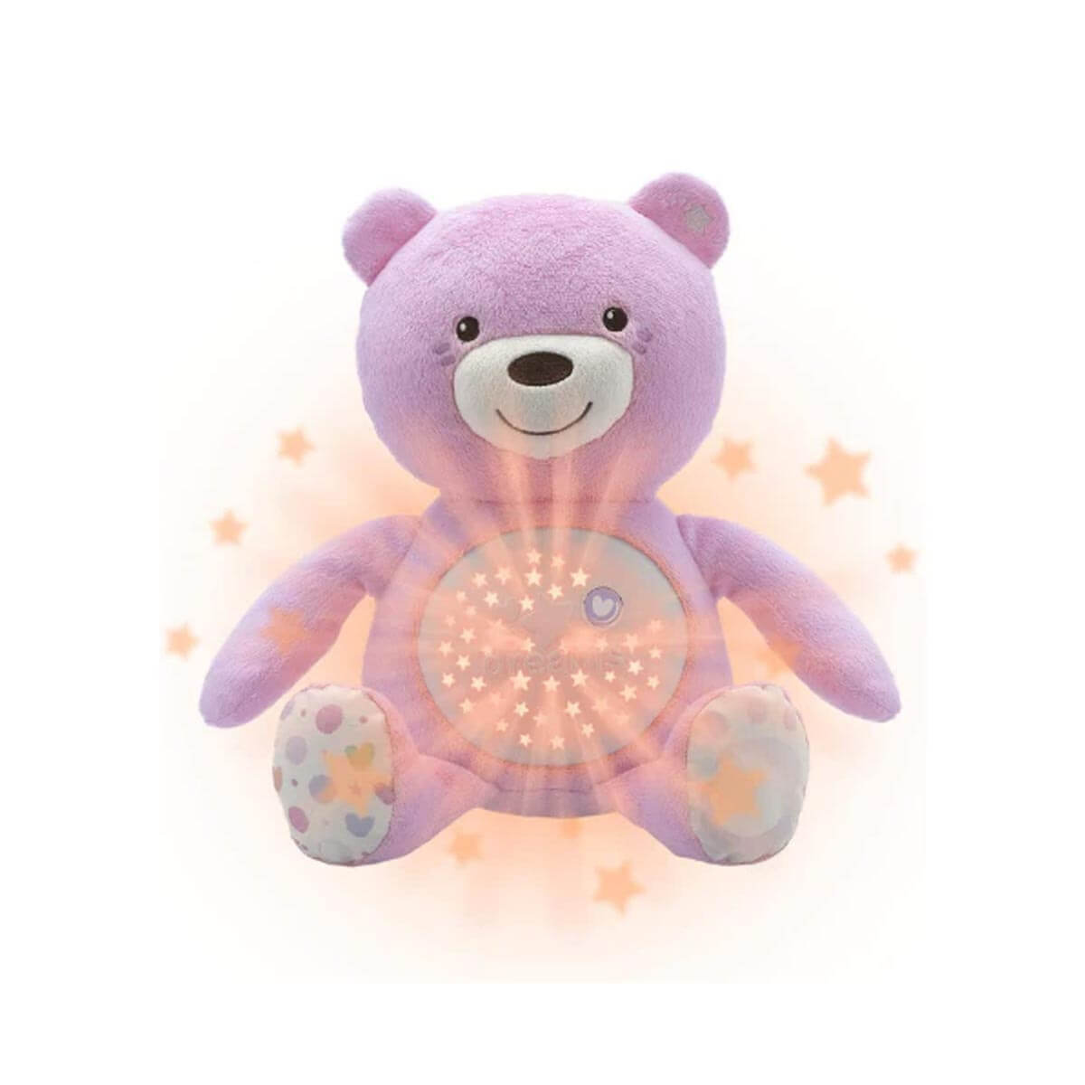 CHICCO Φωτεινός Αγκαλίτσας Baby Bear Pink