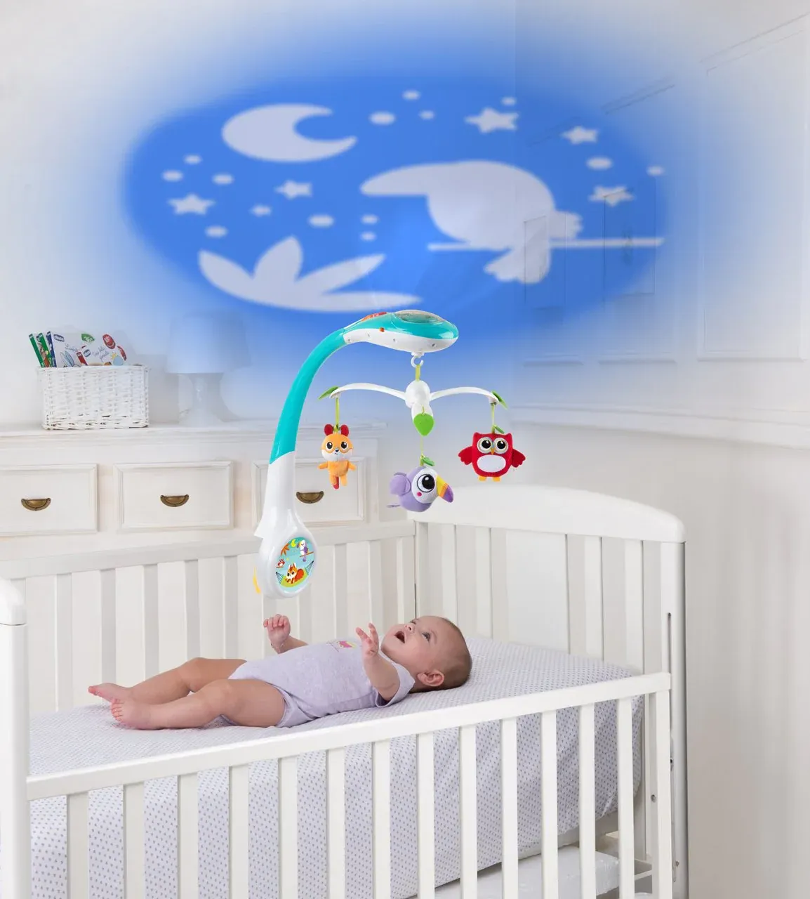 CHICCO Μουσικό Κρεμαστό Παιχνίδι Κούνιας Μαγικό Δάσος