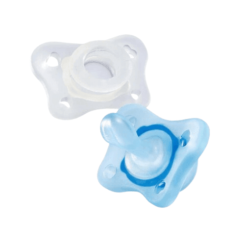 CHICCO Σετ Πιπίλες Όλο Σιλικόνη Physio Mini Soft Blue (0-2 μηνών)