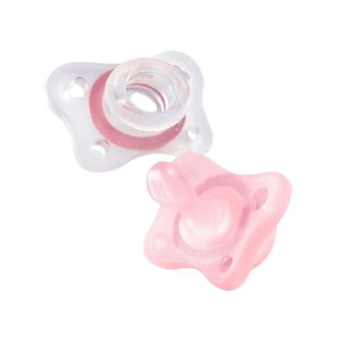 CHICCO Σετ Πιπίλες Όλο Σιλικόνη Physio Mini Soft Pink (2-6 μηνών)