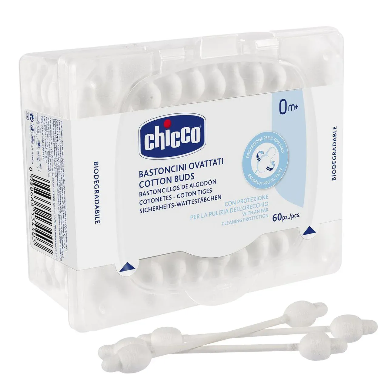 CHICCO Μπατονέτες Ασφαλείας Μωρού (60 Τεμάχια)