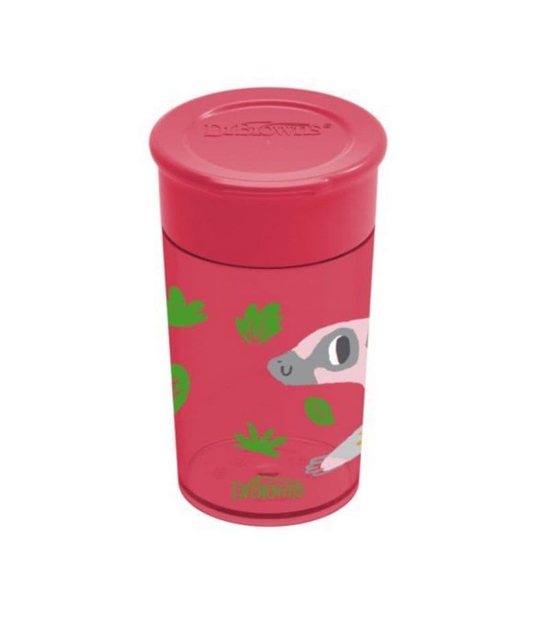 DR. BROWN'S Εκπαιδευτικό Ποτηράκι 360° Red 300ml (9+ μηνών)