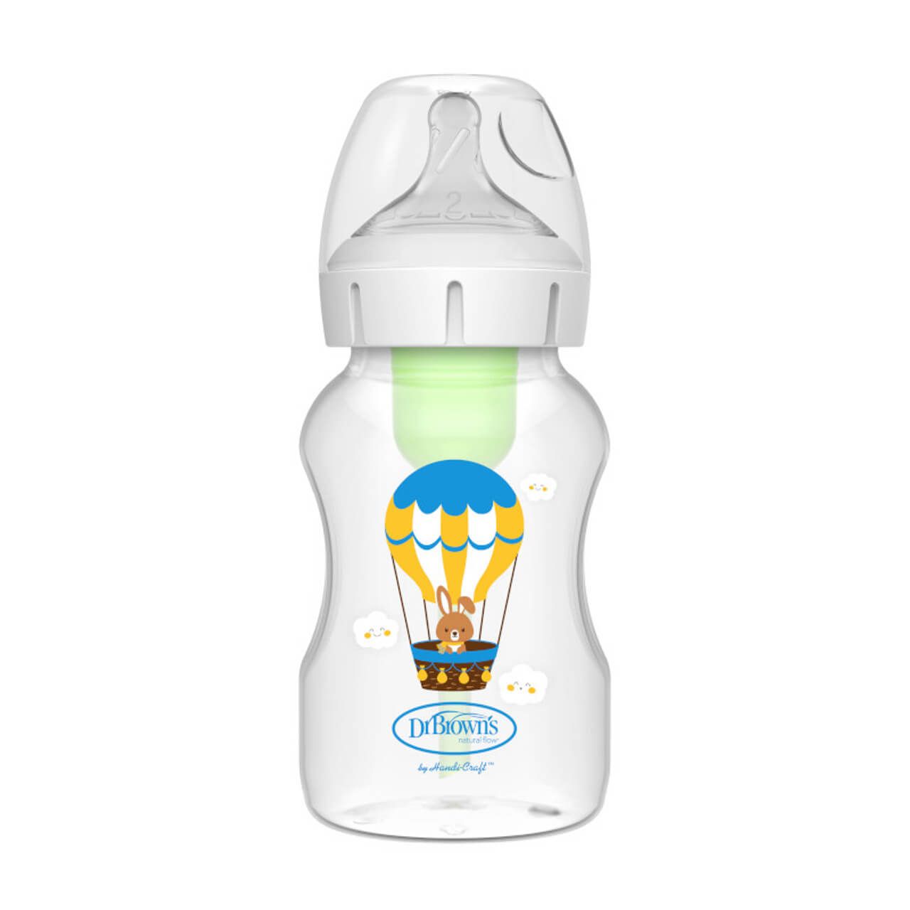 DR. BROWN'S Πλαστικό Μπιμπερό Options+ 330ml Rabbit (3+ μηνών)