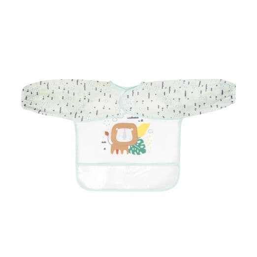 KIKKA BOO Μακρυμάνικη Βρεφική Σαλιάρα Με Τσέπη Savanna Mint (4+μηνών)