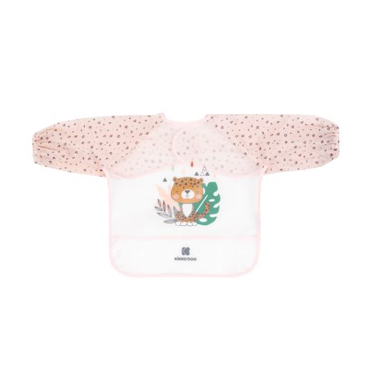 KIKKA BOO Μακρυμάνικη Βρεφική Σαλιάρα Με Τσέπη Savanna Pink (4+μηνών)