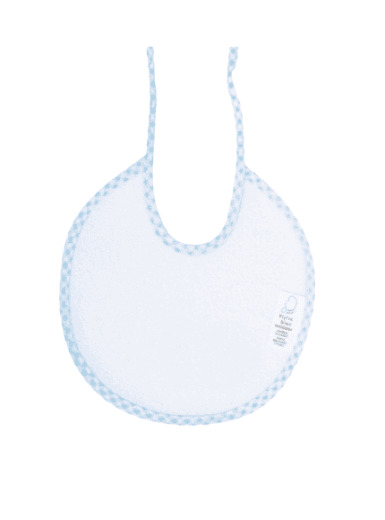 FIGLIO BINO Βρεφική Στρογγυλή Σαλιάρα Φροτέ Με Χρωματιστό Ρέλι Blue (0+ μηνών)