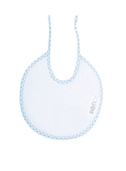 FIGLIO BINO Βρεφική Στρογγυλή Σαλιάρα Φροτέ Με Χρωματιστό Ρέλι Blue (0+ μηνών)