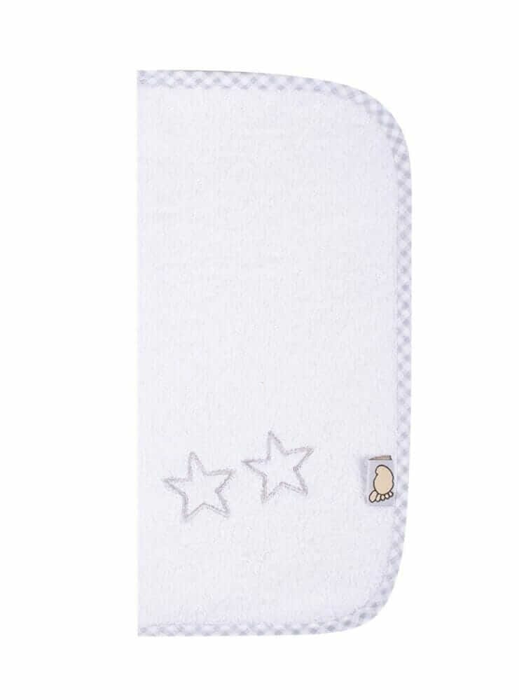 FIGLIO BINO Πανάκι Ώμου Πετσετέ Με Κέντημα Grey