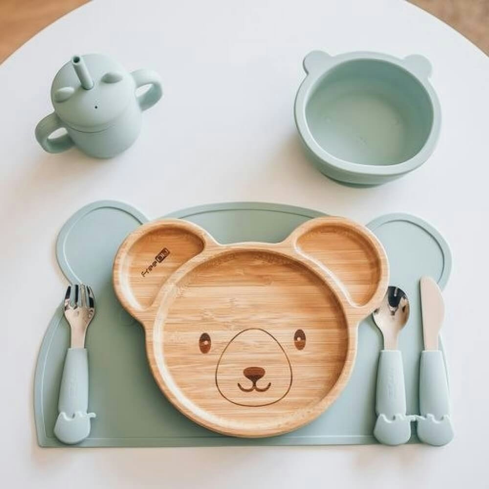 FREE ON Παιδικό Πιάτο Bamboo Με Χωρίσματα & Βεντούζα Koala (6+ μηνών)