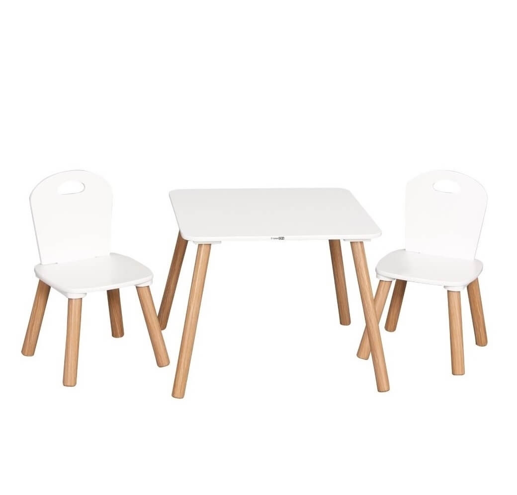 FREE ON Ξύλινο Παιδικό Τραπέζι Με Καρέκλες Athena White