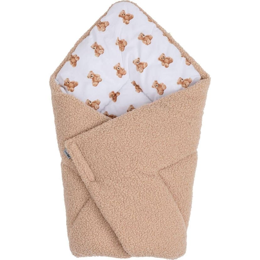 FREE ON Γούνινη Κουβέρτα Μωρού Για Καρότσι Με Velcro Teddy Bear