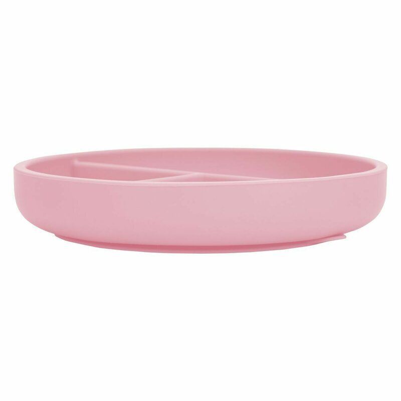 FREE ON Πιάτο Σιλικόνης Με Χωρίσματα Και Βεντούζα Pink (6+μηνών)