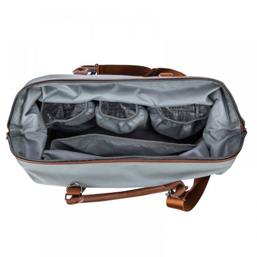 FREE ON Τσάντα Μαμάς Ώμου Με Νεσεσέρ Mommy Bag Grey