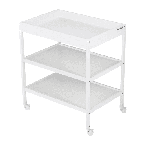 FREE ON Ξύλινη Αλλαξιέρα Μωρού Με Ράφια Mila White