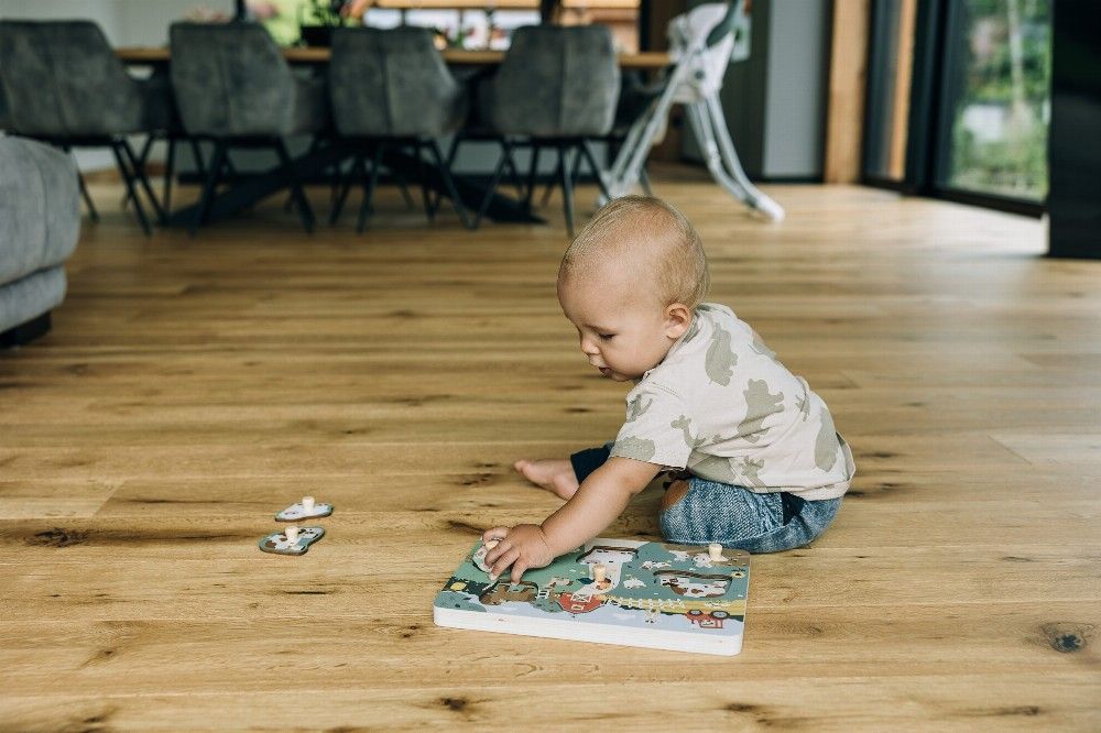 FREE ON Εκπαιδευτικό Παιχνίδι Ξύλινο Παζλ Με Ζωάκια & Ήχους Farm (12+ μηνών)