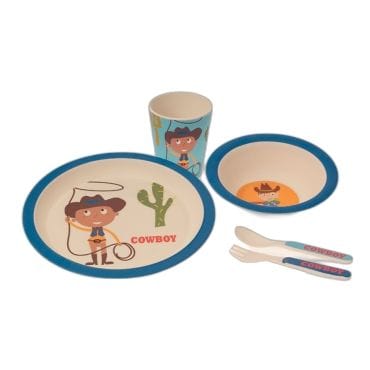 GAMBERRITOS Βρεφικό Σετ Φαγητού PP Cowboy (6+ μηνών)