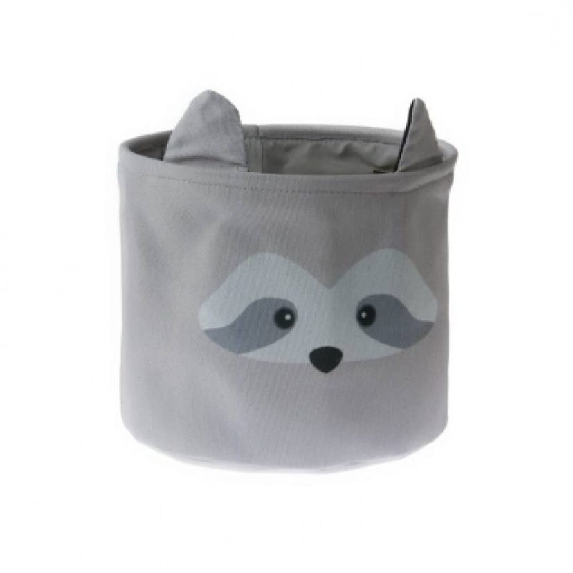 GAMBERRITOS Στρογγυλό Καλάθι Αποθήκευσης Παιχνιδιών Ρακούν