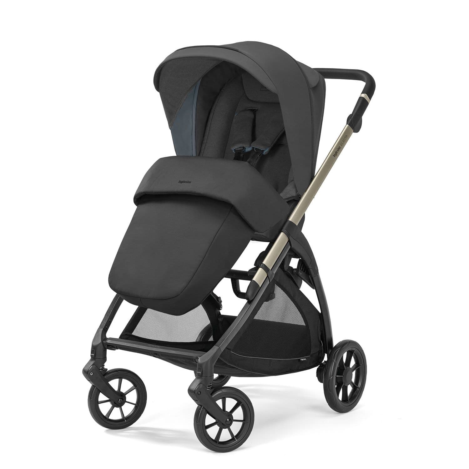 INGLESINA Καρότσι 3 Σε 1 Electa Quattro Darwin Infant Upper Black-Iridio Black