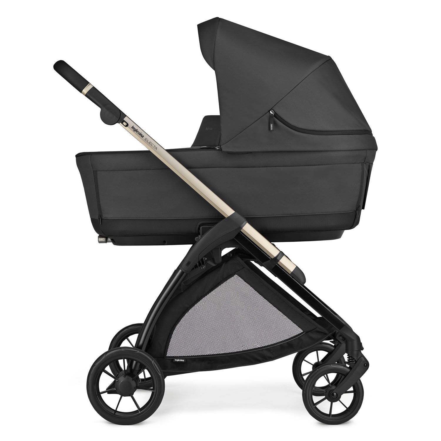 INGLESINA Καρότσι 3 Σε 1 Electa Quattro Darwin Infant Upper Black-Iridio Black