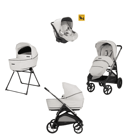 INGLESINA Καρότσι 3 Σε 1 Aptica System Quattro Darwin Infant Opal Ivory-Litio Black