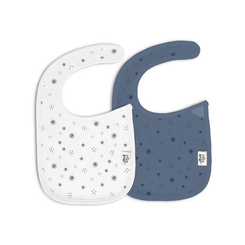INTERBABY Σετ Βρεφικές Αδιάβροχες Σαλιάρες Bamboo Duendes Del Polvo Azul (0+ μηνών)