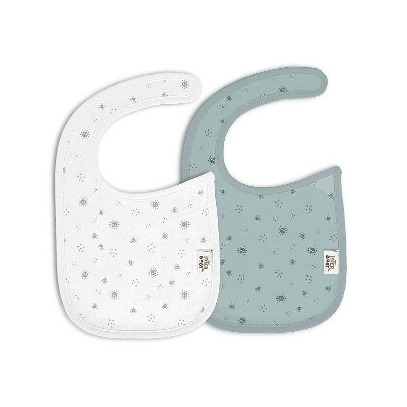 INTERBABY Σετ Βρεφικές Αδιάβροχες Σαλιάρες Bamboo Duendes Del Polvo Verde (0+ μηνών)