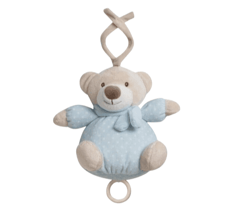 INTERBABY Βρεφικό Κρεμαστό Μουσικό Παιχνίδι Bear Blue