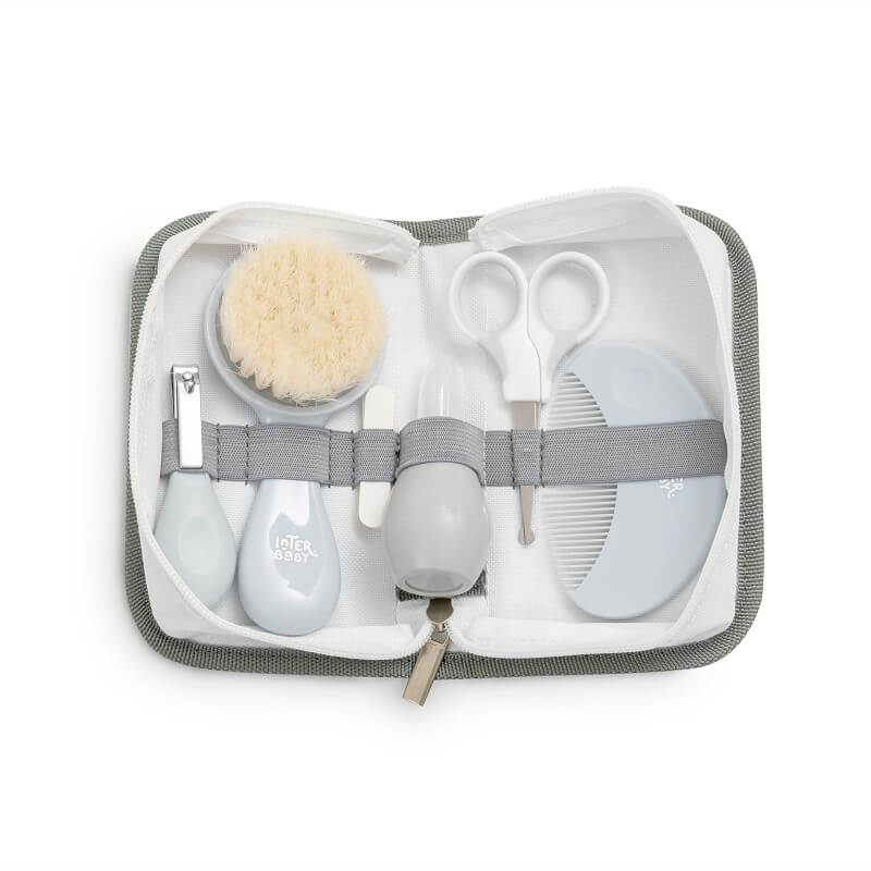 INTERBABY Βρεφικό Σετ Περιποίησης Μπάνιου Με Θήκη Grey Koala (0+ μηνών)
