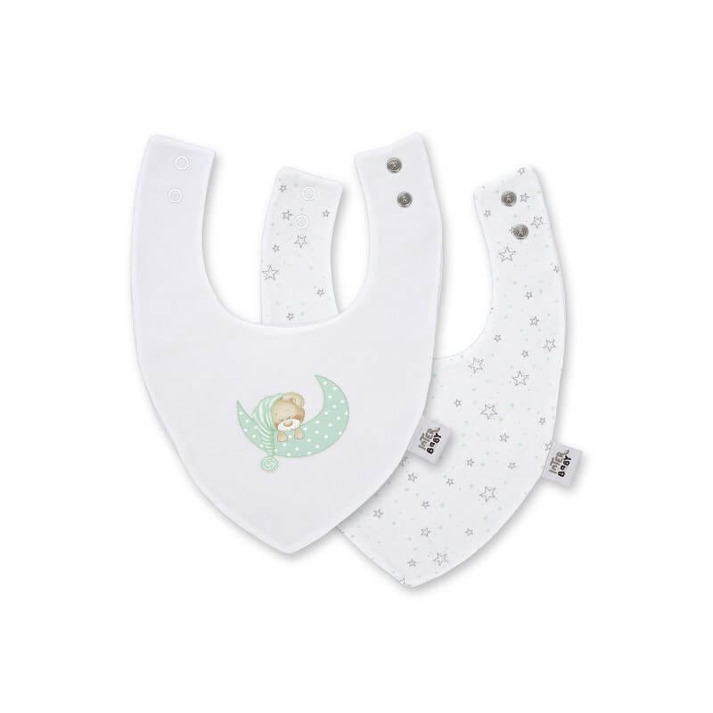 INTERBABY Σετ Βρεφικές Αδιάβροχες Σαλιάρες Μπαντάνα Bamboo Sleep Green (0+ μηνών)