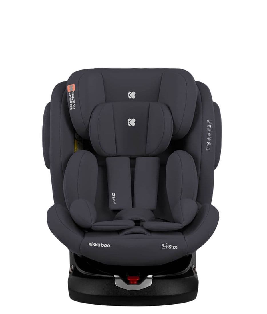 KIKKA BOO Κάθισμα Αυτοκινήτου Isofix i-Size i-Felix Dark Grey (40-150cm)