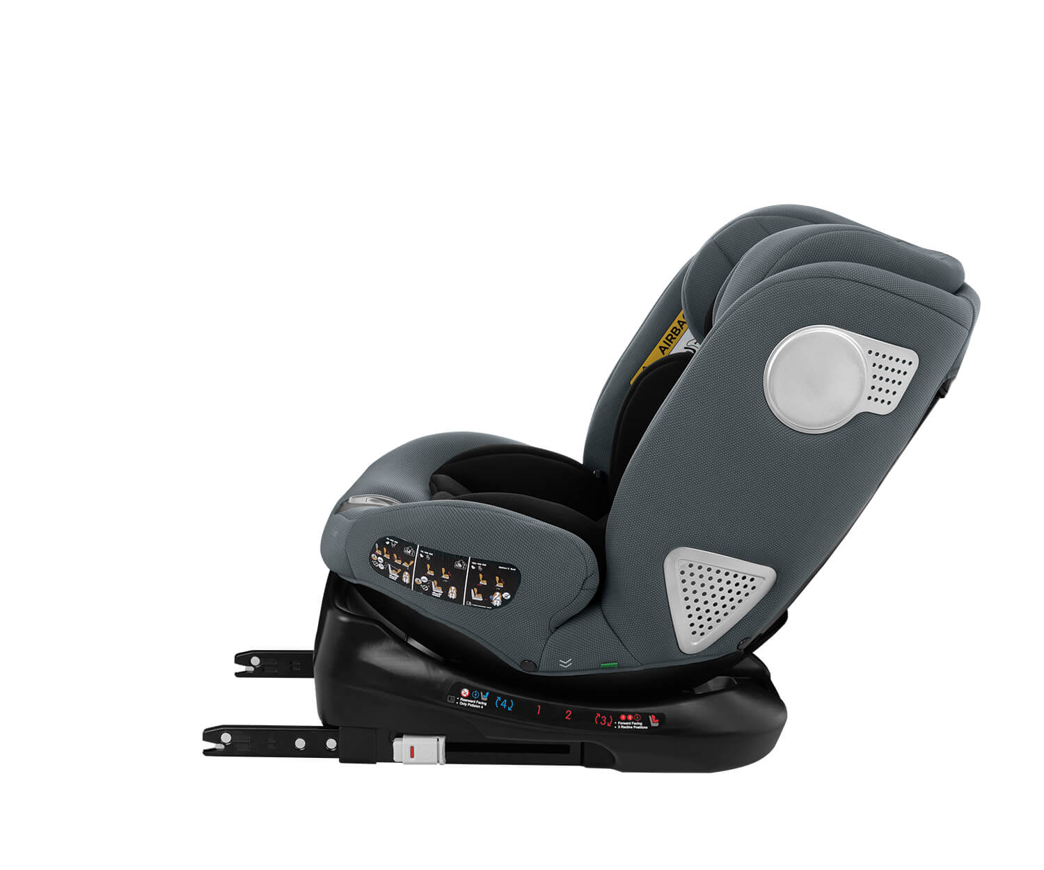 KIKKA BOO Κάθισμα Αυτοκινήτου Isofix i-Size i-Moove Dark Grey (40-150cm)